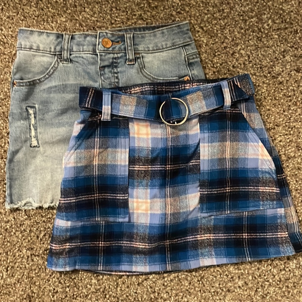 Two Justice Girls Size 8 Skirts